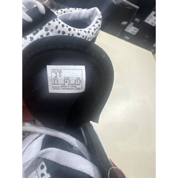 Vans Kids Old Skool Dalmation Print Sneakers Black/White Size 3.0 US - Picture 4 of 5